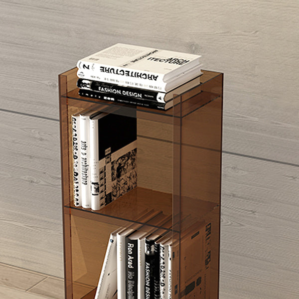 Acrylic Vertical Standard Bookshelf Scandinavian Closed Back Bookshelf