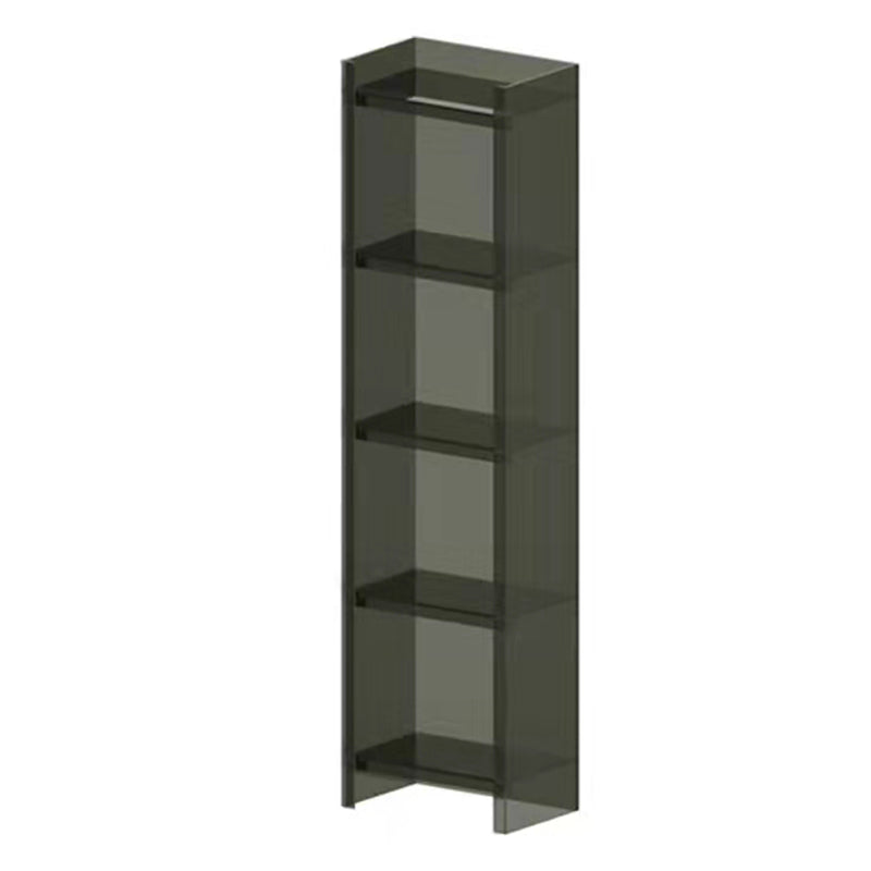 Acrylic Vertical Standard Bookshelf Scandinavian Closed Back Bookshelf