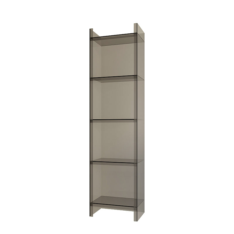 Acrylic Vertical Standard Bookshelf Scandinavian Closed Back Bookshelf