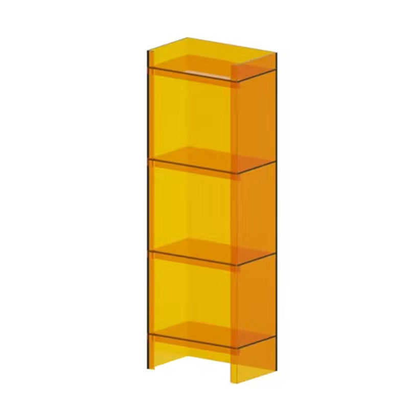 Acrylic Vertical Standard Bookshelf Scandinavian Closed Back Bookshelf