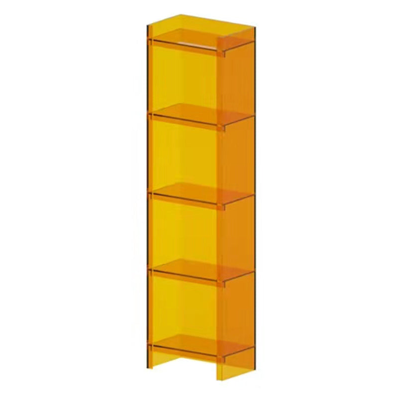 Acrylic Vertical Standard Bookshelf Scandinavian Closed Back Bookshelf