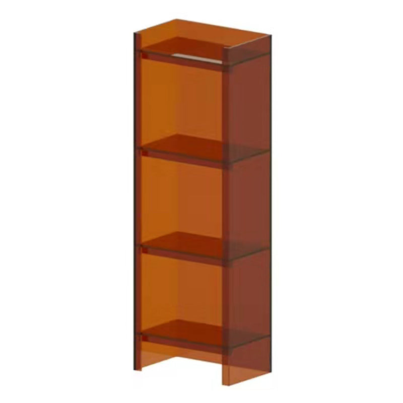 Acrylic Vertical Standard Bookshelf Scandinavian Closed Back Bookshelf