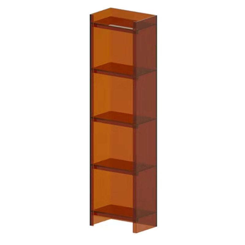 Acrylic Vertical Standard Bookshelf Scandinavian Closed Back Bookshelf