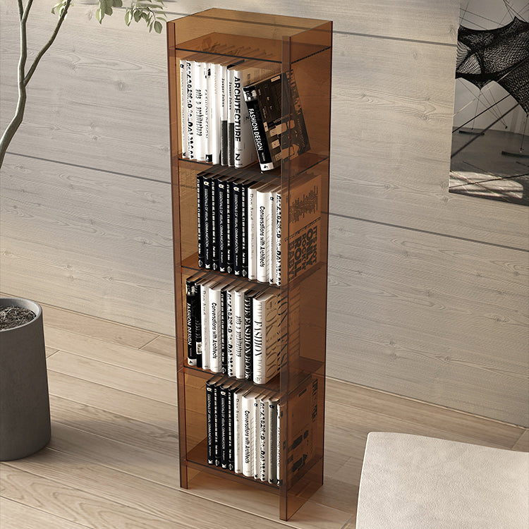 Acrylic Vertical Standard Bookshelf Scandinavian Closed Back Bookshelf