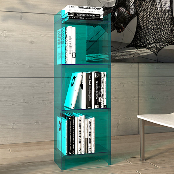 Acrylic Vertical Standard Bookshelf Scandinavian Closed Back Bookshelf
