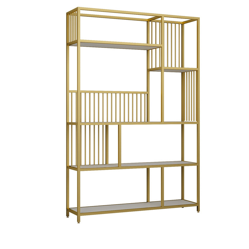 Gold and Black Etagere Bookshelf Scandinavian Iron Bookshelf for Home Office
