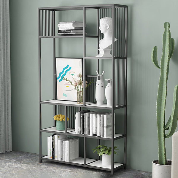 Gold and Black Etagere Bookshelf Scandinavian Iron Bookshelf for Home Office