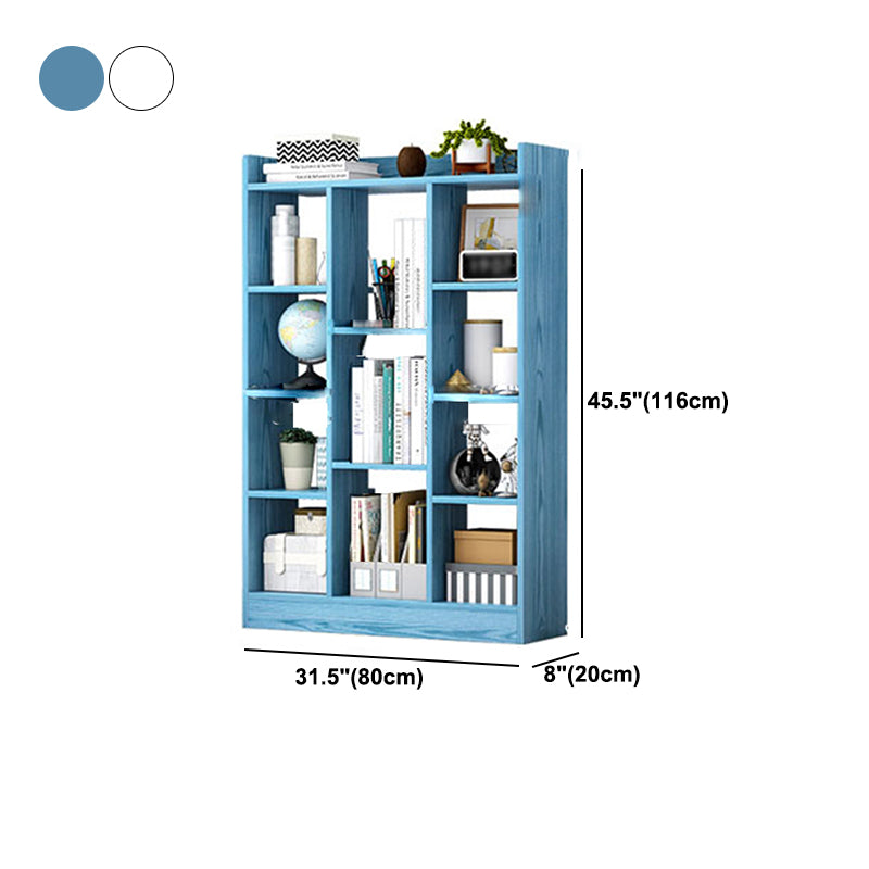Engineered Wood Standard Bookcase Contemporary Open Back Bookcase