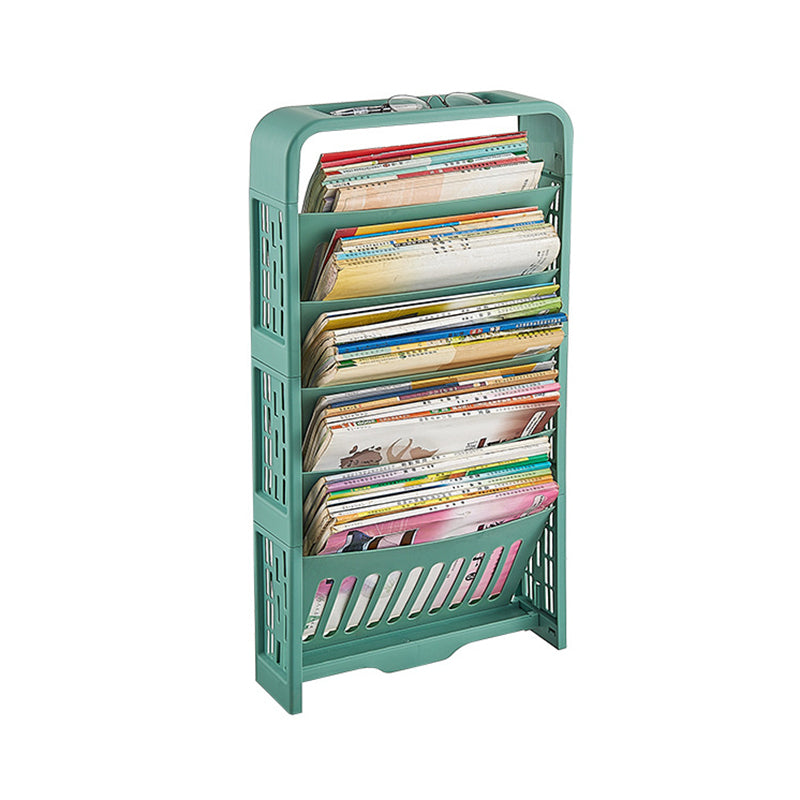 Contemporary Plastic Geometric Bookshelf Closed Back Bookshelf for Classroom