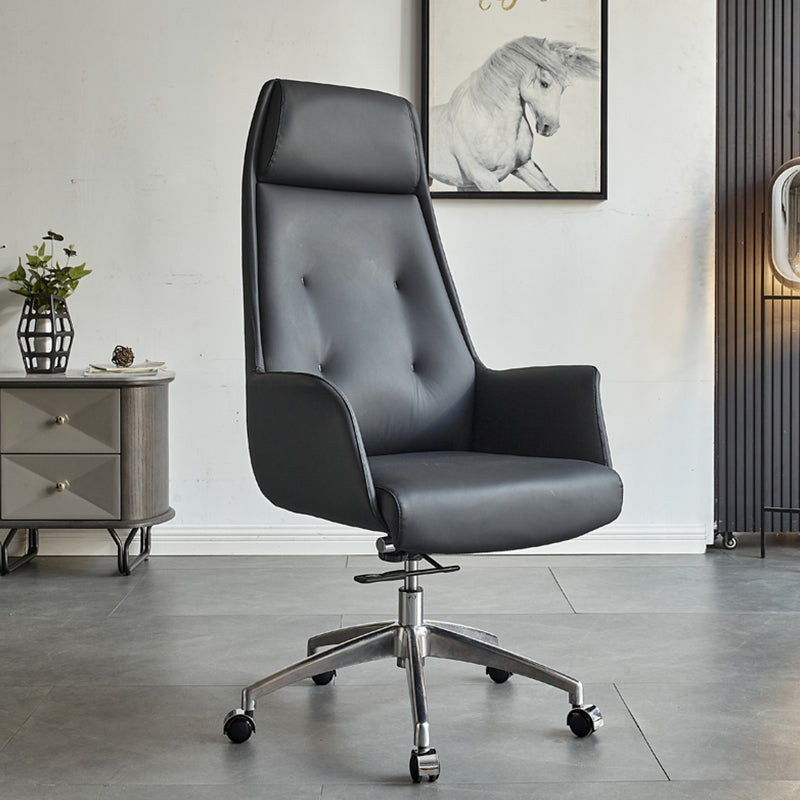Contemporary Managers Chair Tilt Mechanism Swivel with Wheels Ergonomic Executive Chair