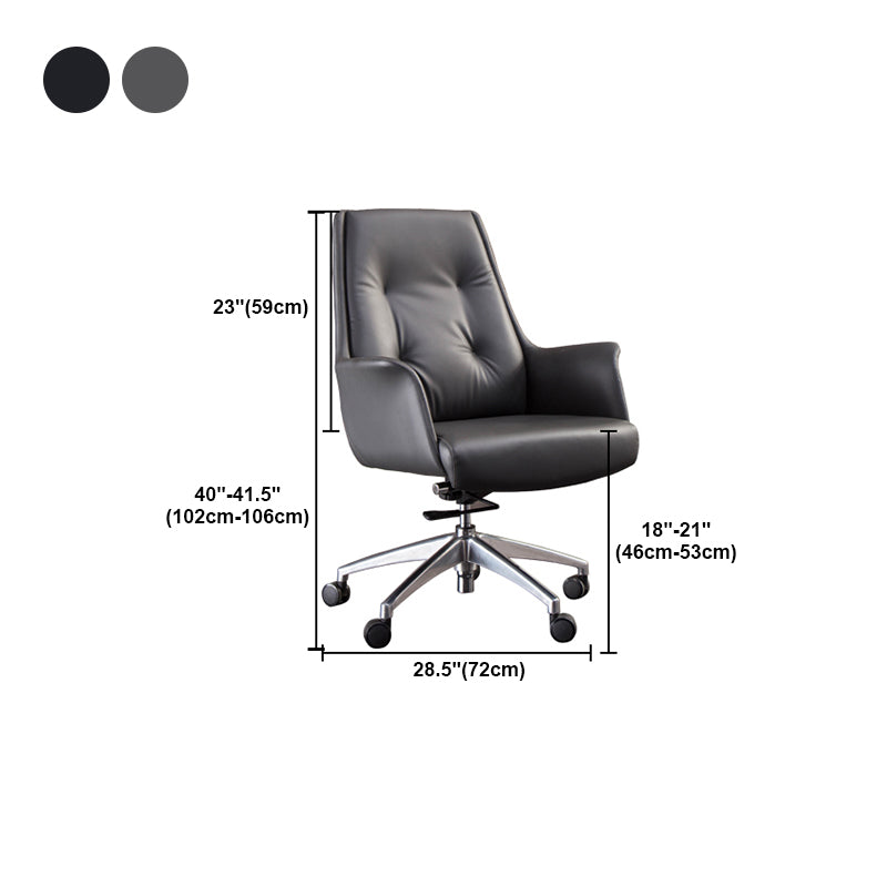 Contemporary Managers Chair Tilt Mechanism Swivel with Wheels Ergonomic Executive Chair