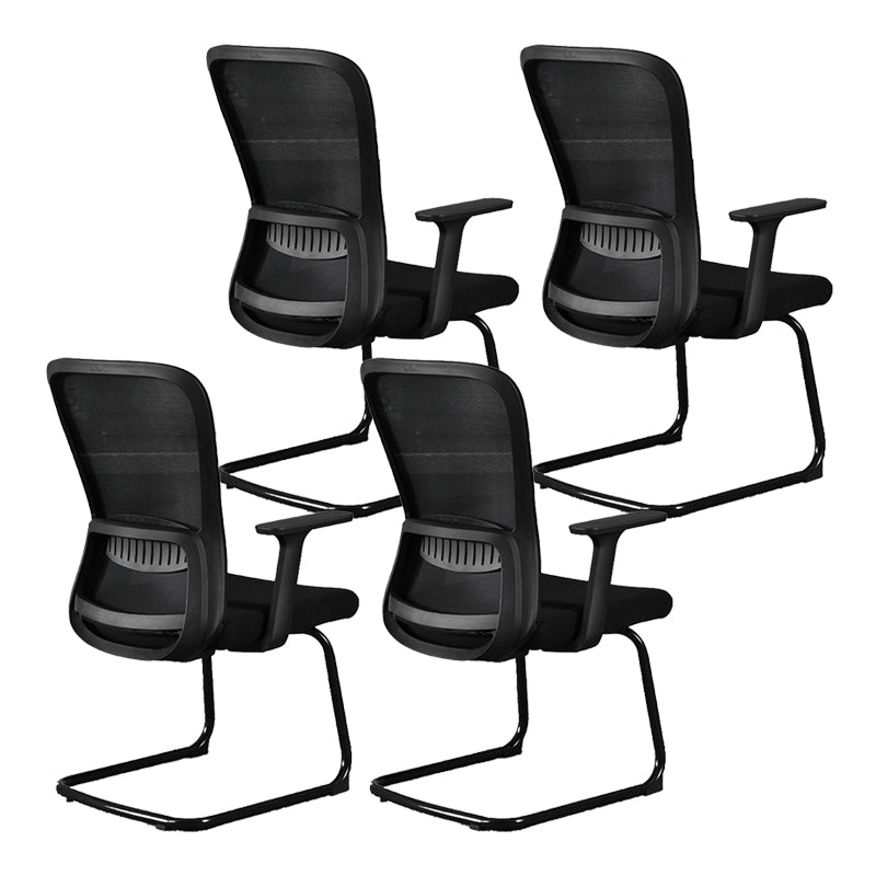 Modern & Contemporary Desk Chair No Wheels Mid Back Home Office Chair