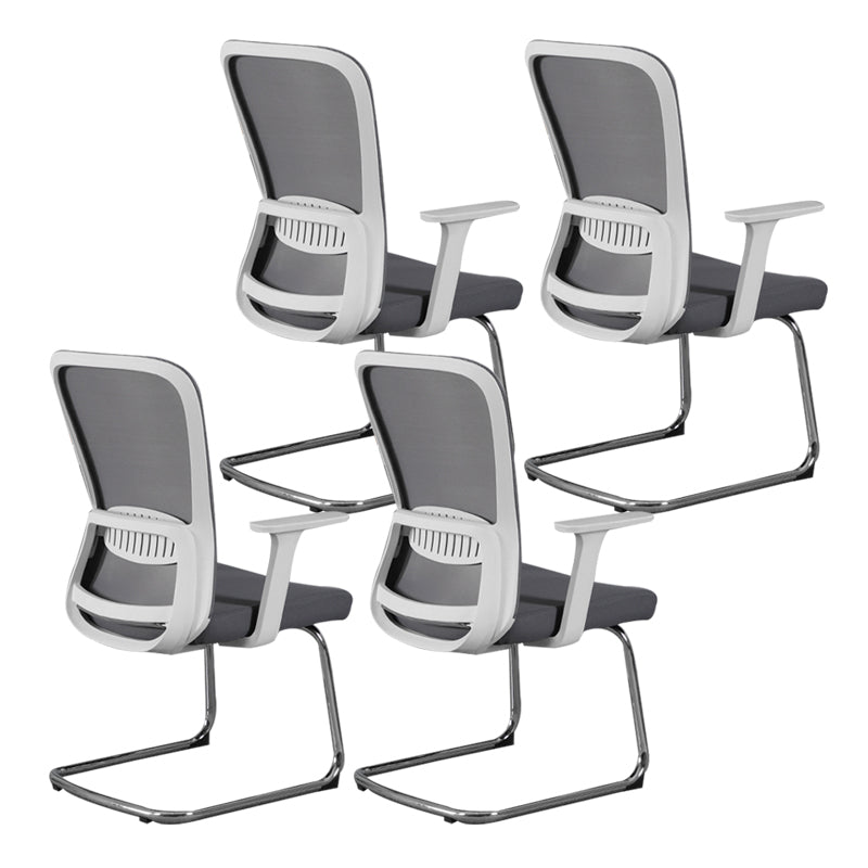 Modern & Contemporary Desk Chair No Wheels Mid Back Home Office Chair