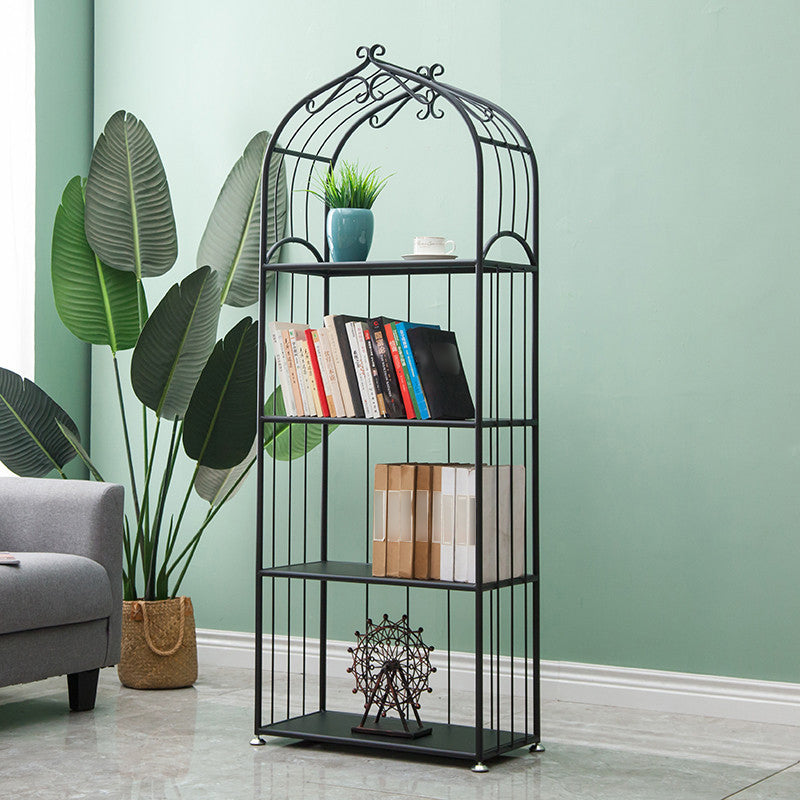 Iron Scandinavian Etagere Bookshelf Vertical Open Bookshelf for Living Room