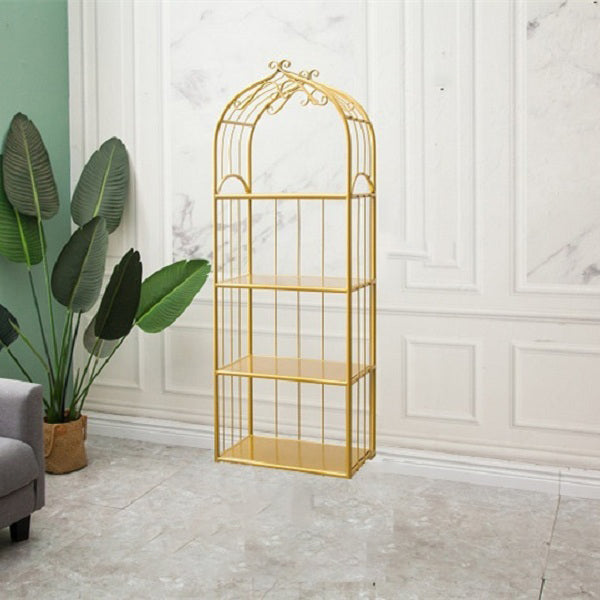 Iron Scandinavian Etagere Bookshelf Vertical Open Bookshelf for Living Room