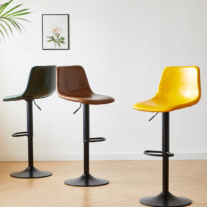 Industrial Liftable Bar-stool Metal Counter Bar Stool with Metal Legs
