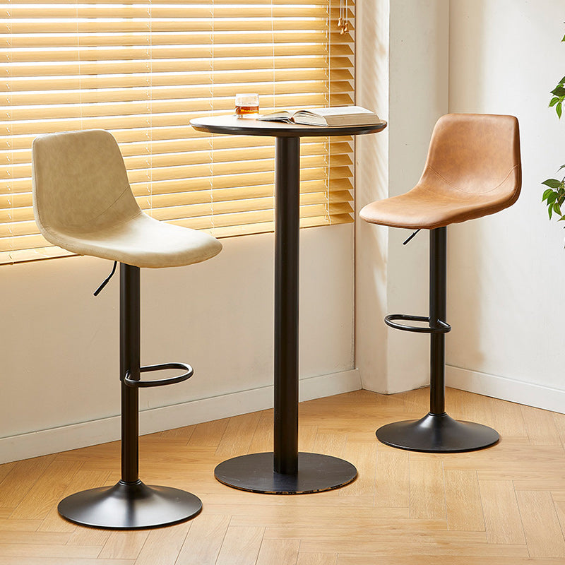 Industrial Liftable Bar-stool Metal Counter Bar Stool with Metal Legs
