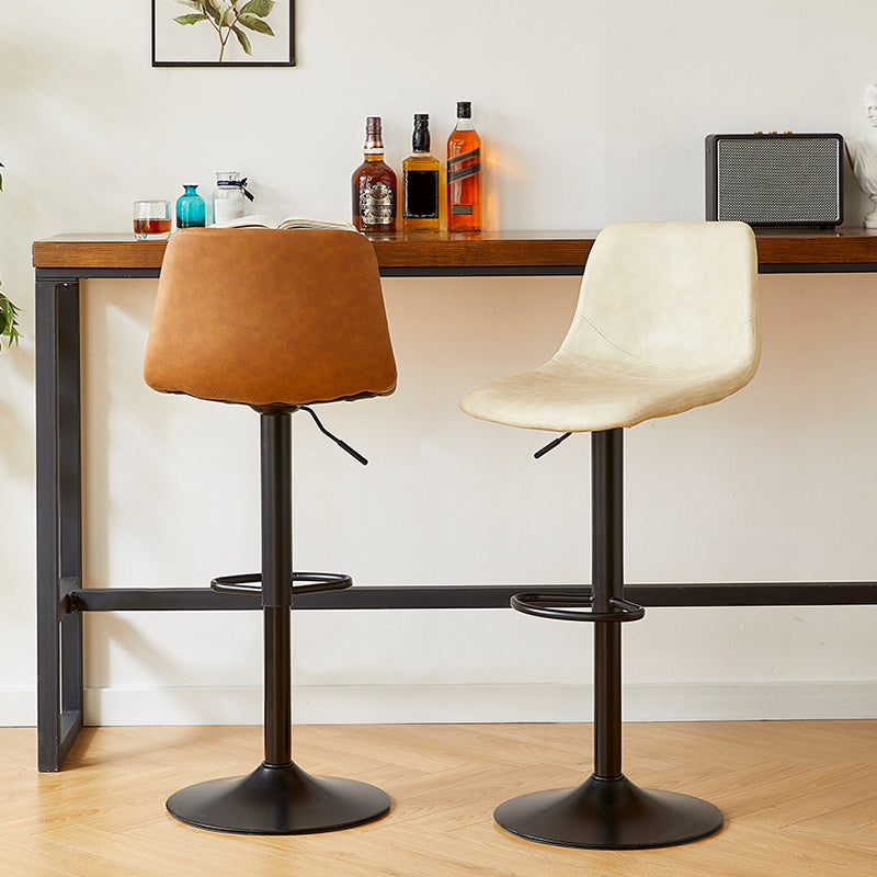 Industrial Liftable Bar-stool Metal Counter Bar Stool with Metal Legs