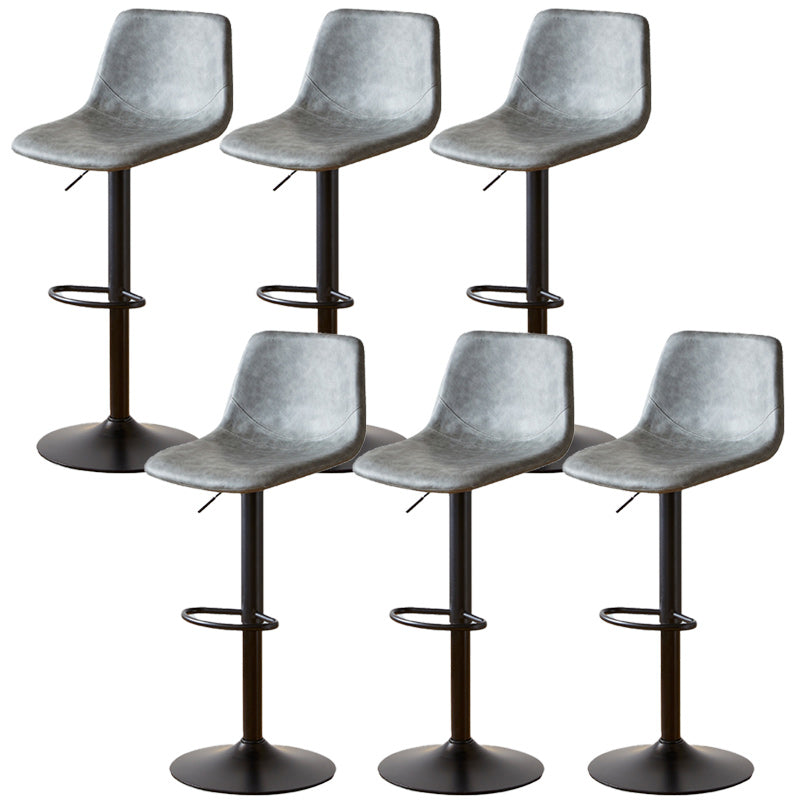 Industrial Liftable Bar-stool Metal Counter Bar Stool with Metal Legs