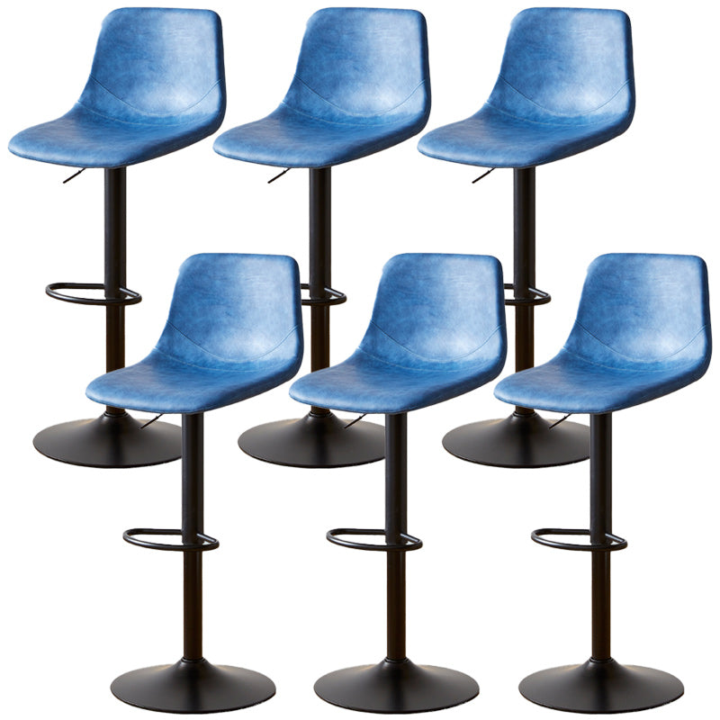 Industrial Liftable Bar-stool Metal Counter Bar Stool with Metal Legs