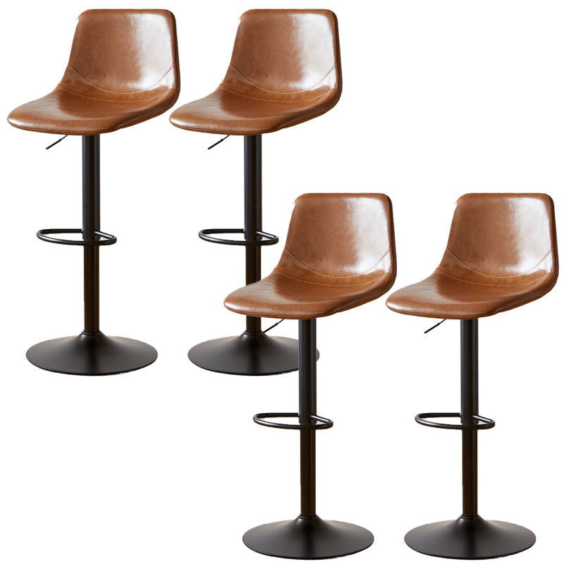 Industrial Liftable Bar-stool Metal Counter Bar Stool with Metal Legs