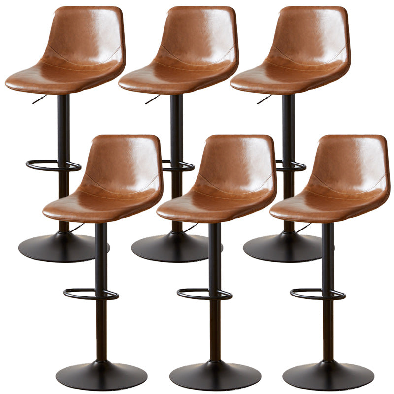 Industrial Liftable Bar-stool Metal Counter Bar Stool with Metal Legs