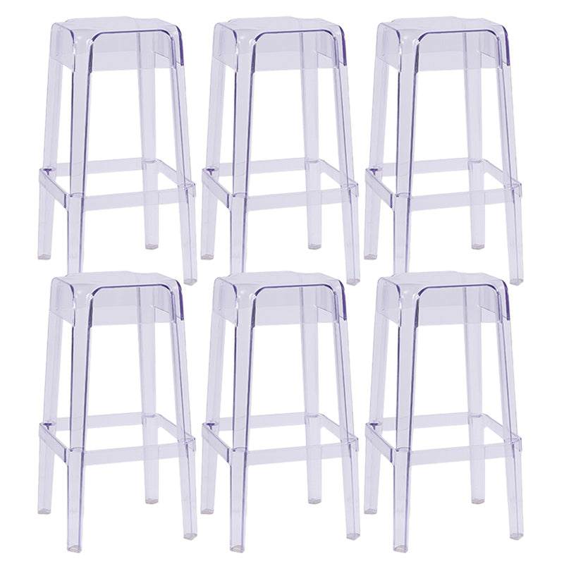 Contemporary Bar-stool Plastic Counter Bar Stool for Restaurant