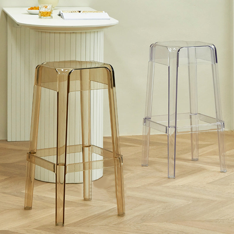 Contemporary Bar-stool Plastic Counter Bar Stool for Restaurant