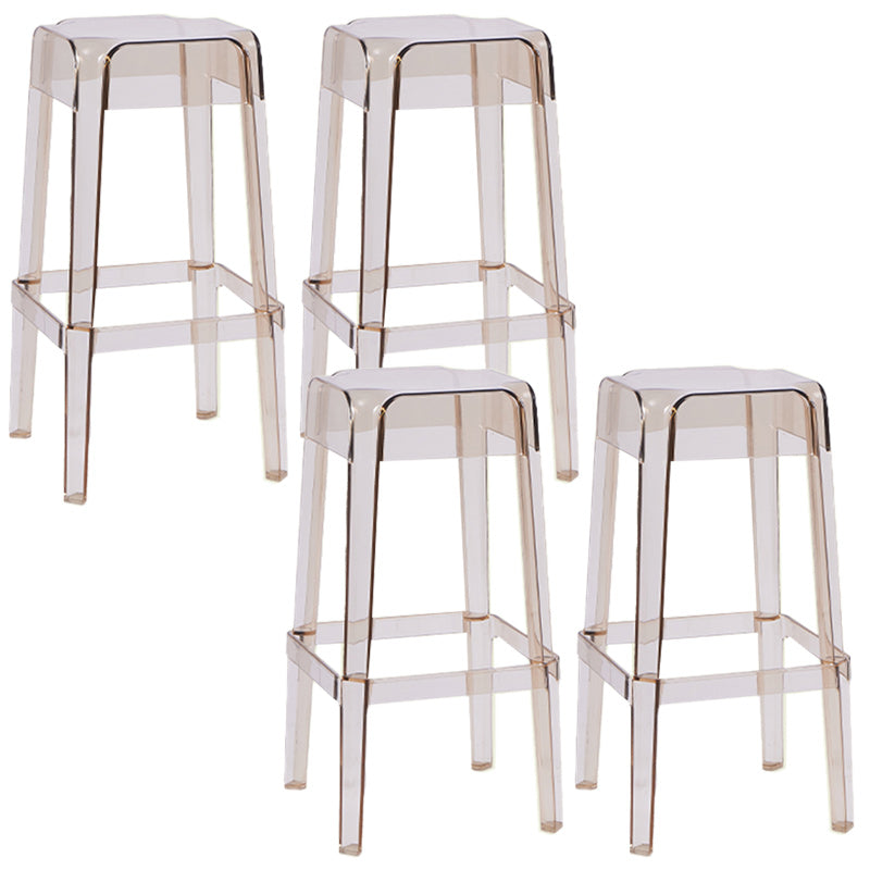 Contemporary Bar-stool Plastic Counter Bar Stool for Restaurant