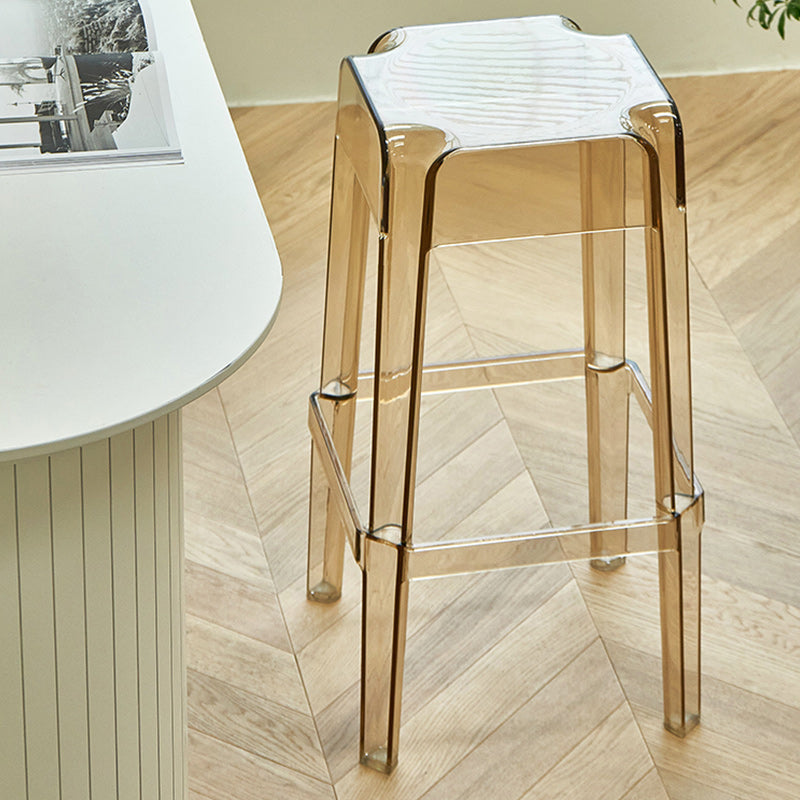 Contemporary Bar-stool Plastic Counter Bar Stool for Restaurant