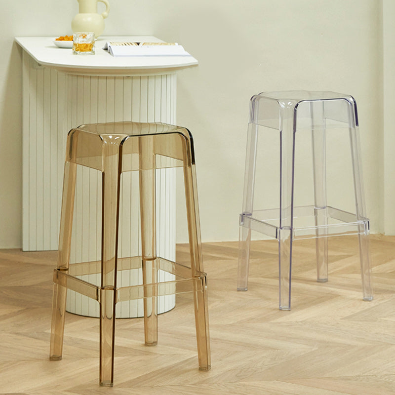 Contemporary Bar-stool Plastic Counter Bar Stool for Restaurant