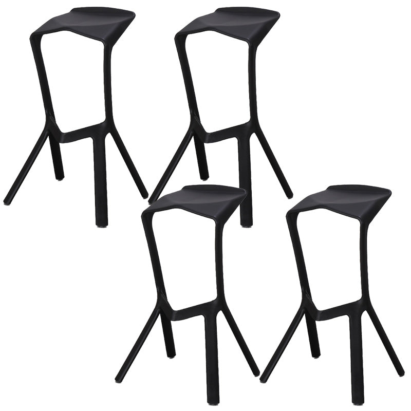 Nordic Stackable Bar-stool Plastic Counter Bar Stool for Home