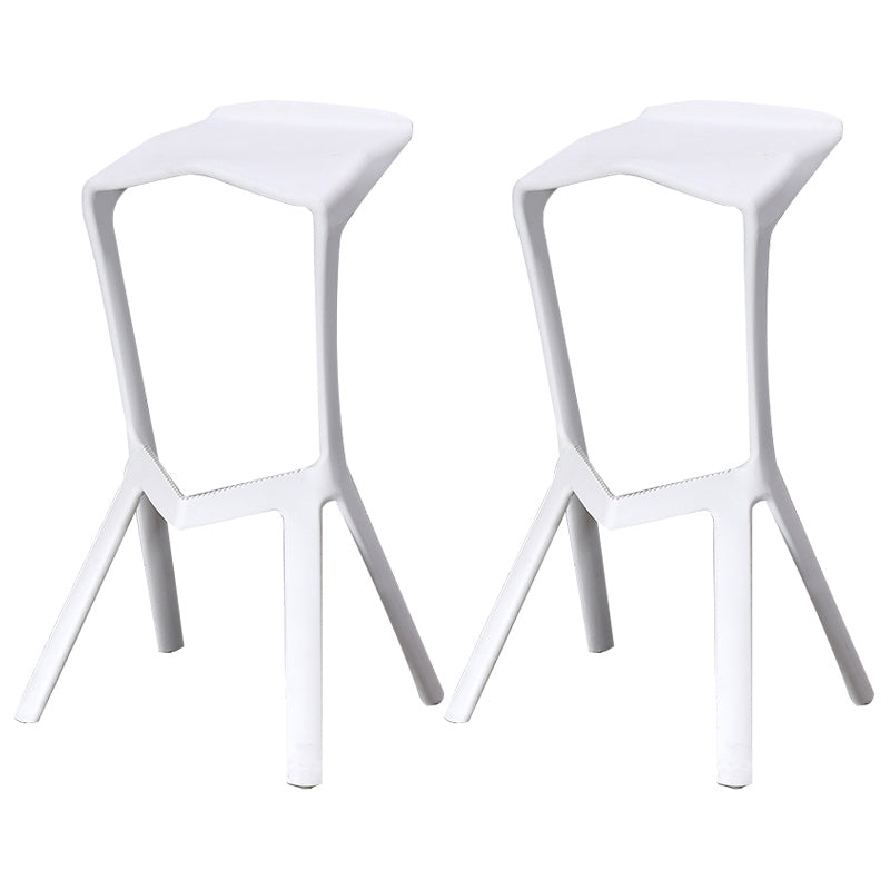 Nordic Stackable Bar-stool Plastic Counter Bar Stool for Home