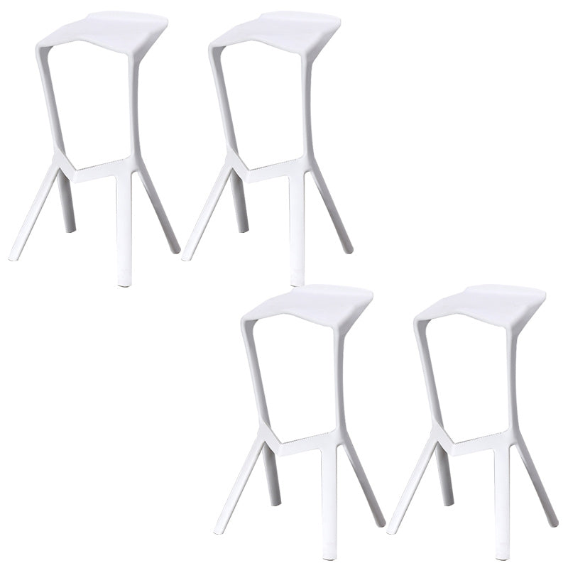 Nordic Stackable Bar-stool Plastic Counter Bar Stool for Home