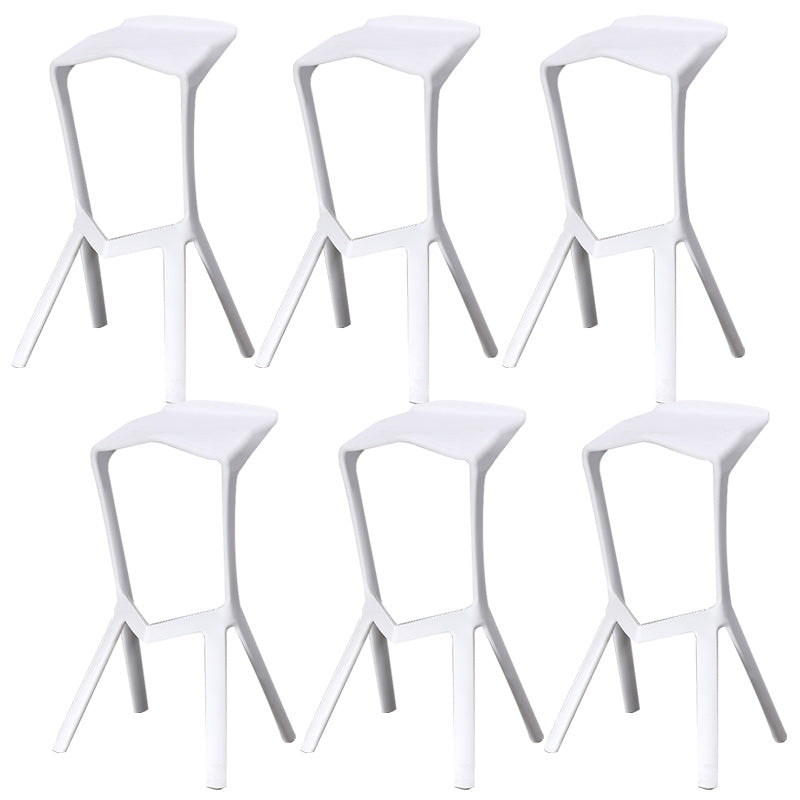 Nordic Stackable Bar-stool Plastic Counter Bar Stool for Home