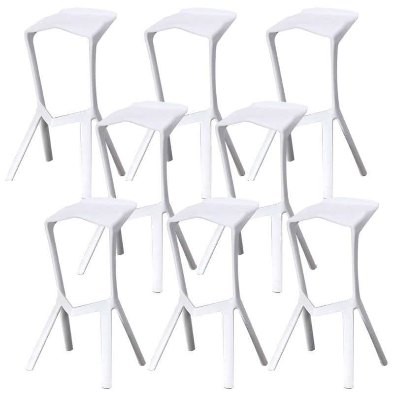 Nordic Stackable Bar-stool Plastic Counter Bar Stool for Home
