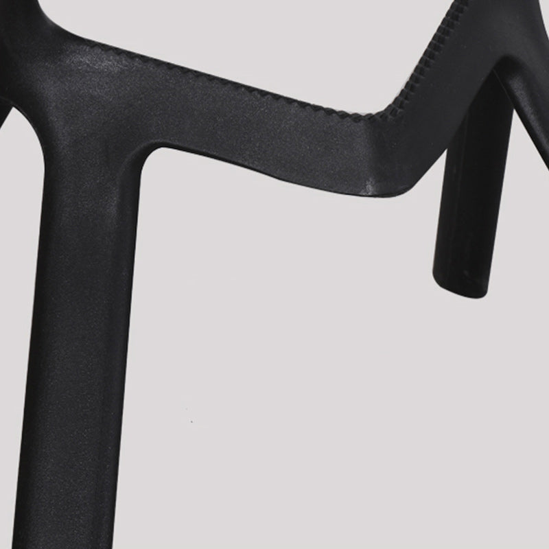 Nordic Stackable Bar-stool Plastic Counter Bar Stool for Home