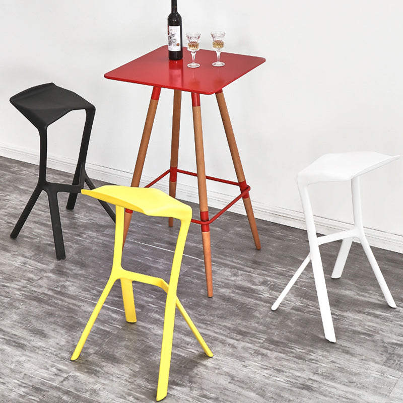Nordic Stackable Bar-stool Plastic Counter Bar Stool for Home