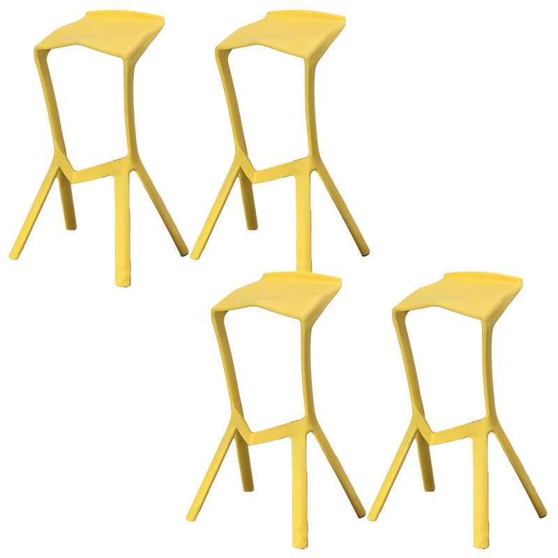 Nordic Stackable Bar-stool Plastic Counter Bar Stool for Home
