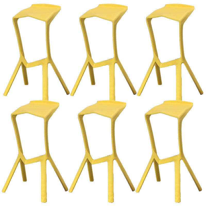 Nordic Stackable Bar-stool Plastic Counter Bar Stool for Home