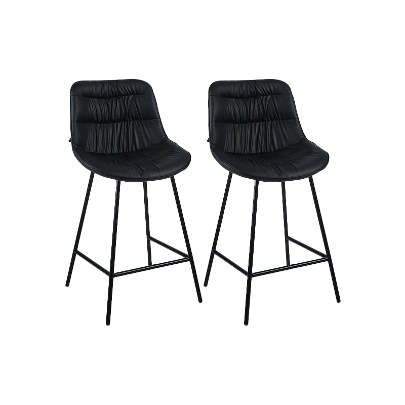 Industrial Bar-stool PU Leather Counter Bar Stool with Metal Legs