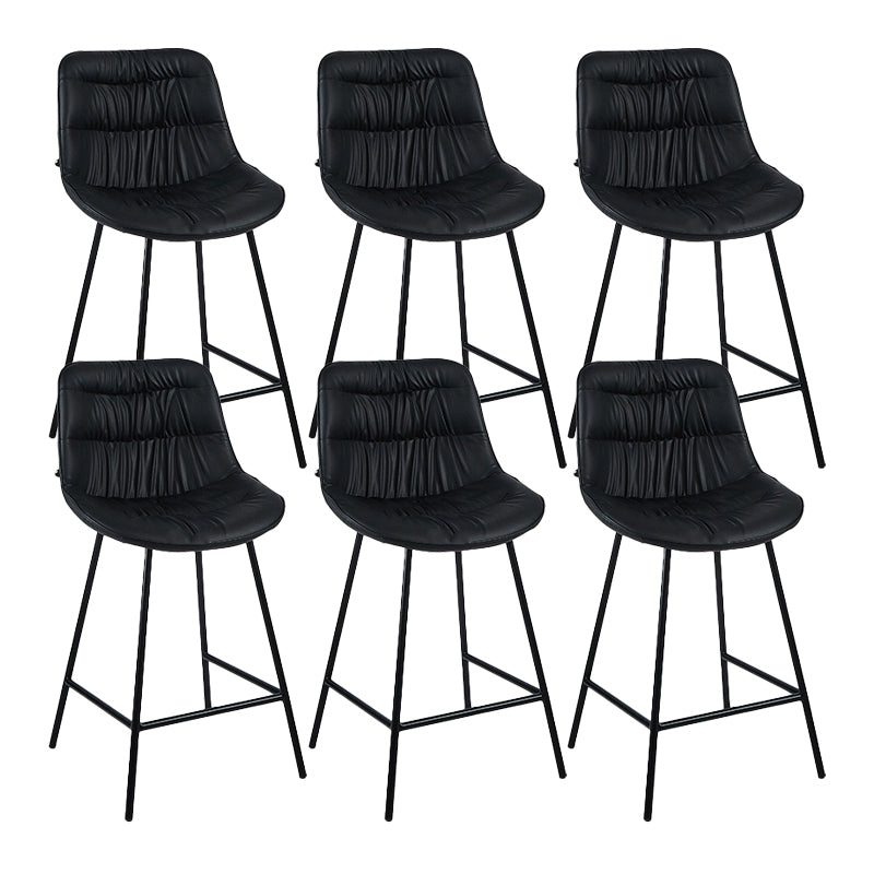 Industrial Bar-stool PU Leather Counter Bar Stool with Metal Legs
