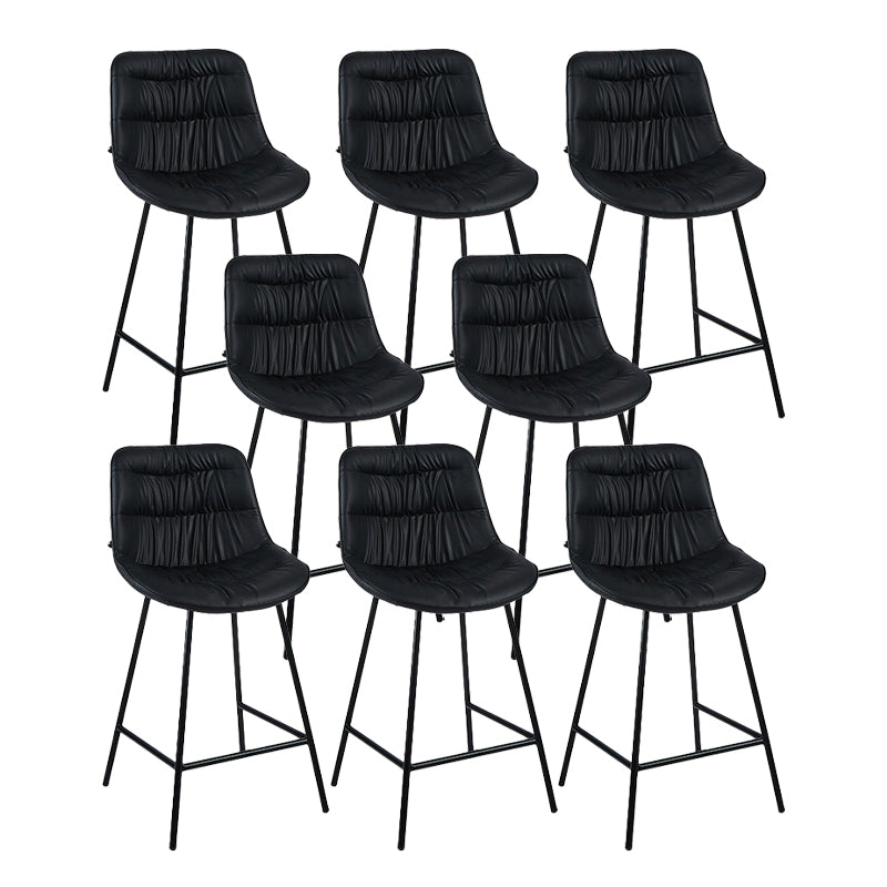 Industrial Bar-stool PU Leather Counter Bar Stool with Metal Legs