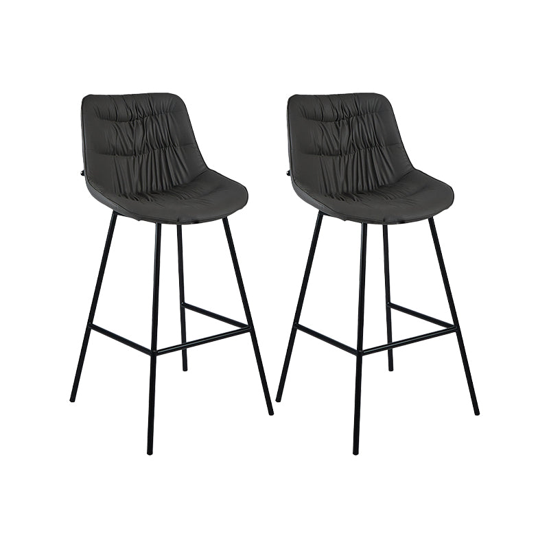 Industrial Bar-stool PU Leather Counter Bar Stool with Metal Legs