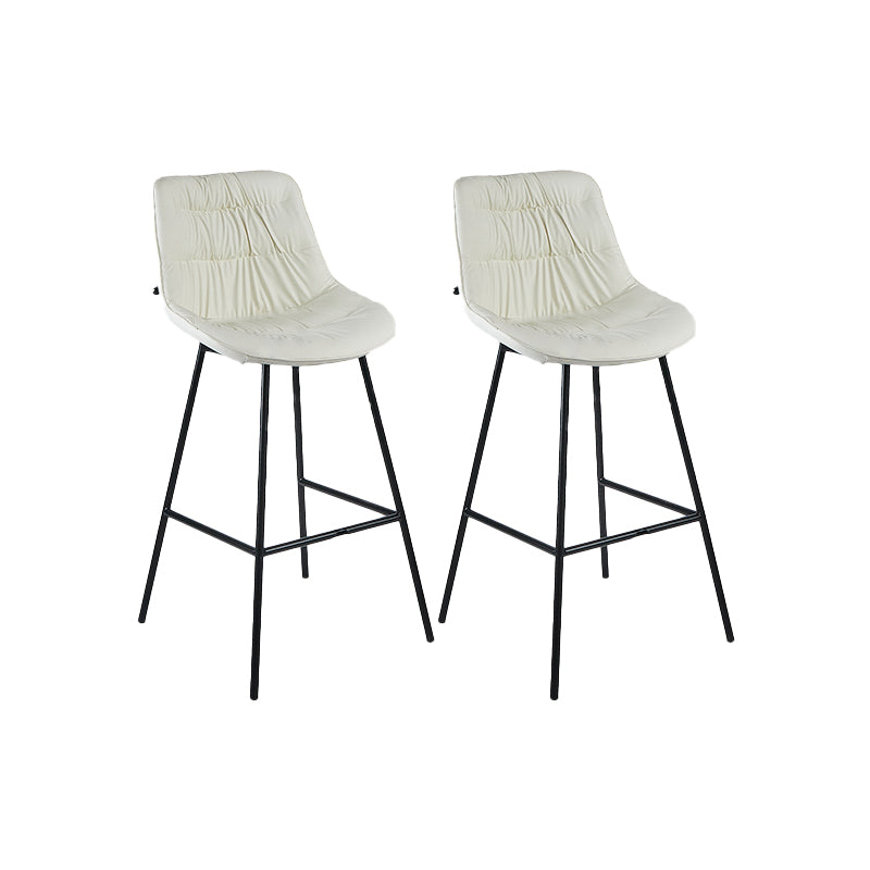 Industrial Bar-stool PU Leather Counter Bar Stool with Metal Legs
