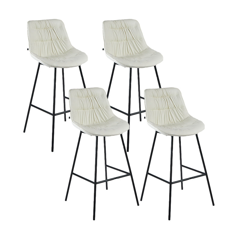 Industrial Bar-stool PU Leather Counter Bar Stool with Metal Legs