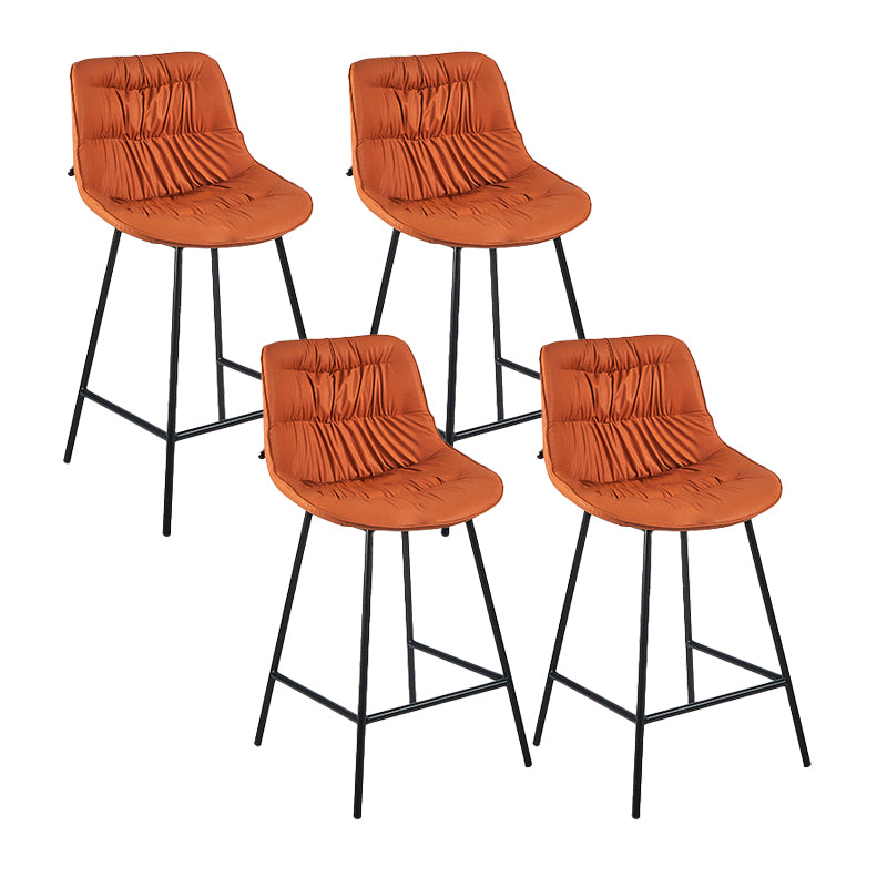 Industrial Bar-stool PU Leather Counter Bar Stool with Metal Legs