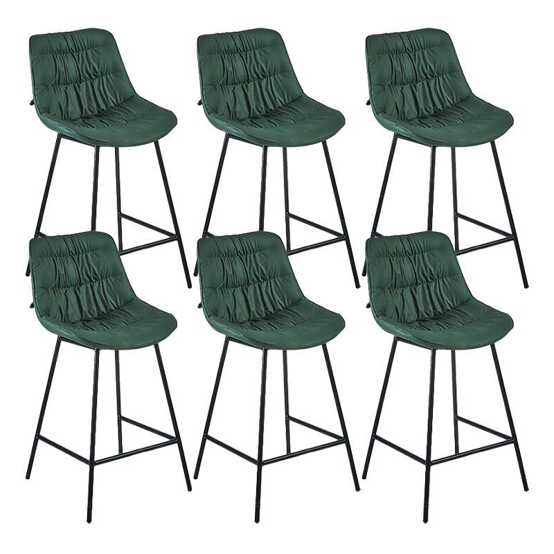 Industrial Bar-stool PU Leather Counter Bar Stool with Metal Legs