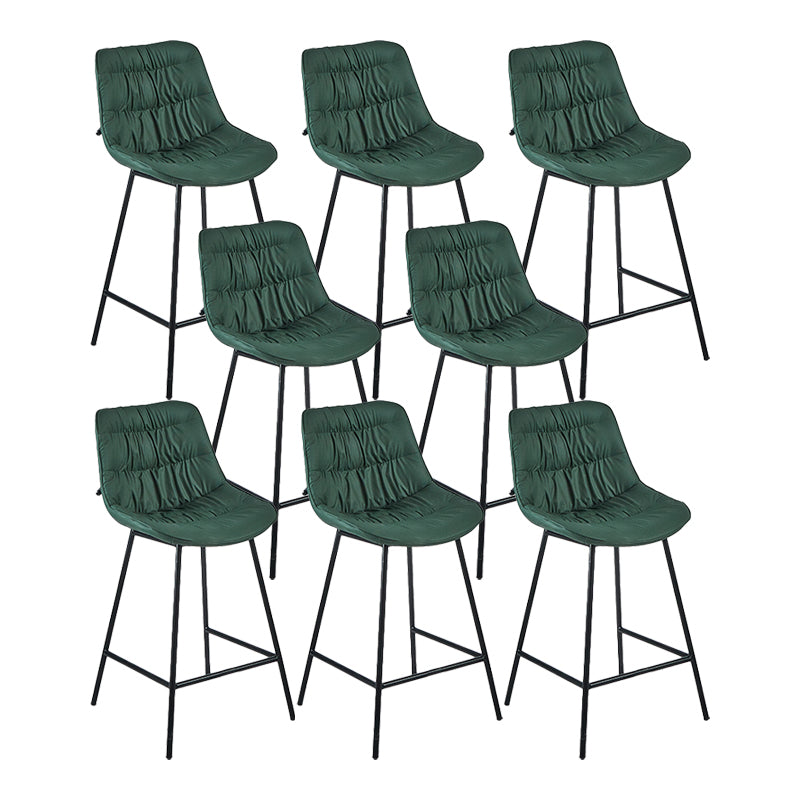 Industrial Bar-stool PU Leather Counter Bar Stool with Metal Legs
