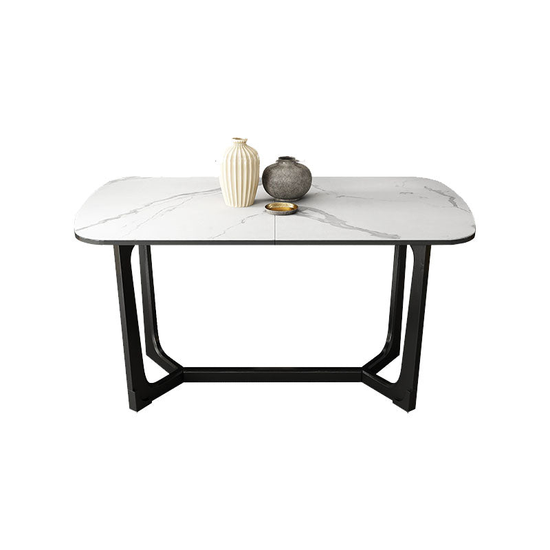 Modern 1/3/4 Pieces Scalable Dinette Set with Sintered Stone Ash Wood Dining Table Set